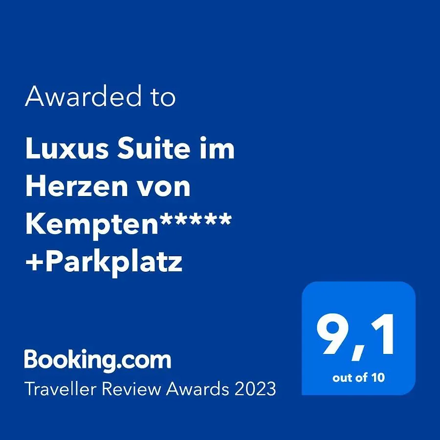 Luxus Suite im Herzen von Kempten***** +Parkplatz Apartment